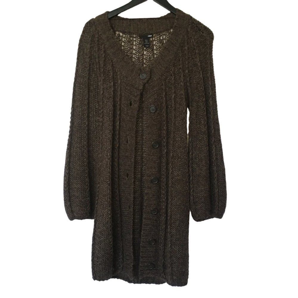 H & M coat wool sweater